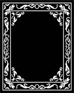 White Floral Border Design Rug
