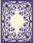 Art Nouveau Floral Swirl Design Rug