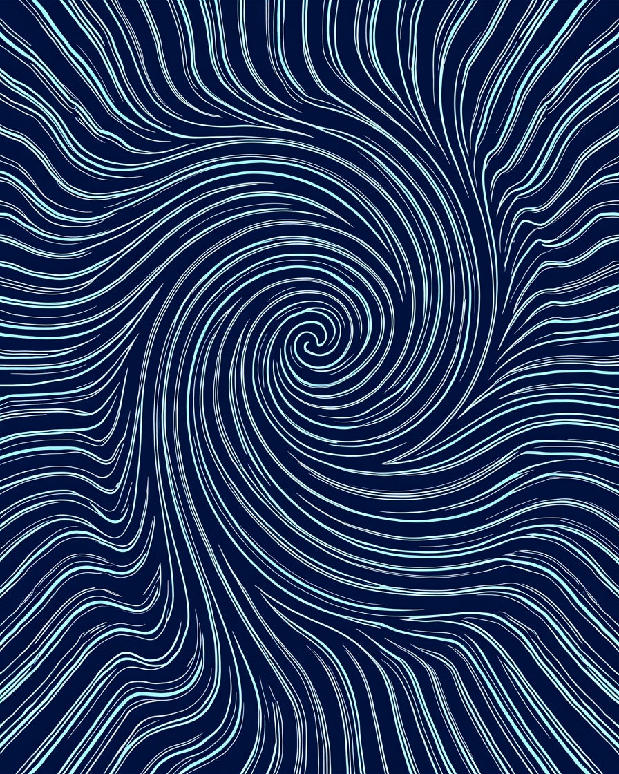 Abstract Swirl Pattern Design Rug