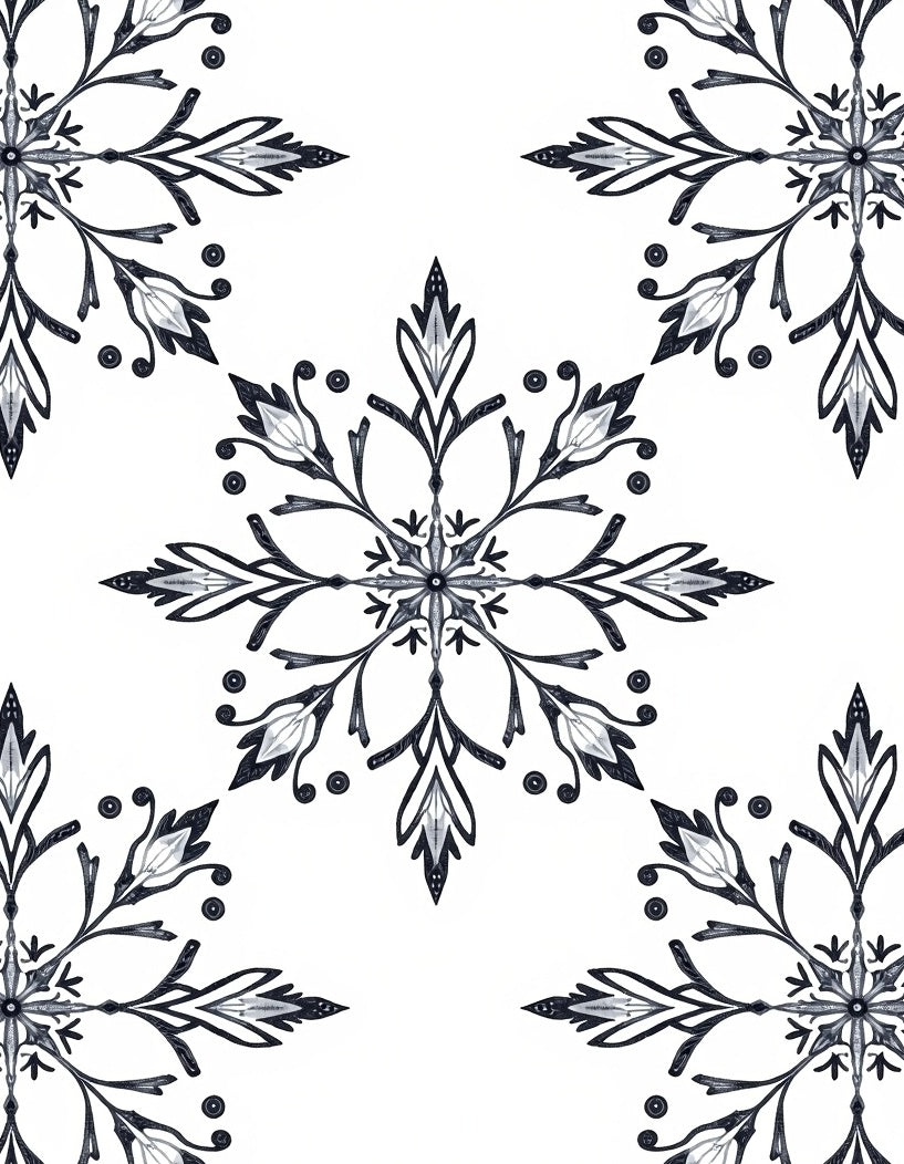 Monochromatic Floral Medallion Arrangement Rug