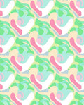 Soft Pastel Organic Shapes Pattern Rug