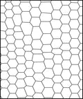 Geometric Irregular Hexagon Pattern Rug