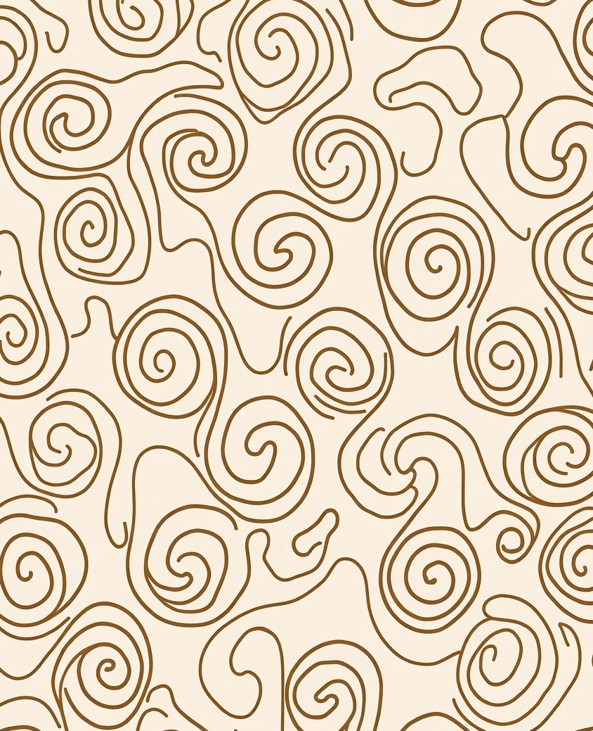 Swirls Organic Abstract Pattern Rug