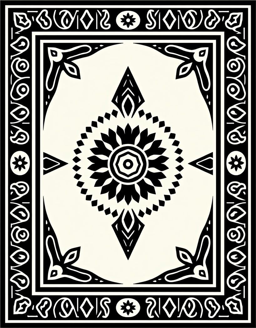 Mandala Geometric Art Rug