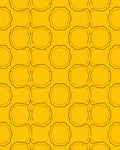 Sun Yellow Bubbly Pattern Rug