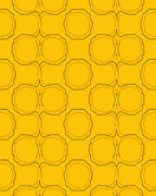Sun Yellow Bubbly Pattern Rug