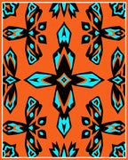 Bold Geometric Symmetry Print Rug