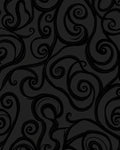 Dark Swirl Organic Pattern Rug