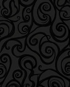 Dark Swirl Organic Pattern Rug