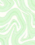 Soft Green Swirl Pattern Rug