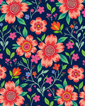 Coral Bloom Garden Pattern Rug