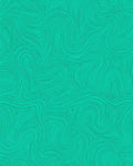 Abstract Teal Topographic Flow Pattern Rug