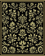 Classical Floral Vine Pattern Design Rug
