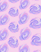 Swirling Pastel Clouds Pattern Rug