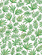 Green Leaf Pattern Design Rug