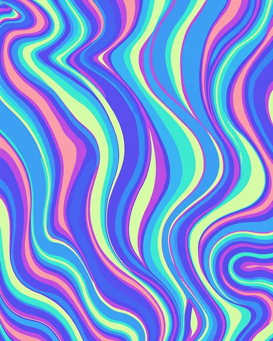 Psychedelic Swirl Pattern Rug