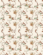 Vintage Floral Vines Inspired Pattern Rug