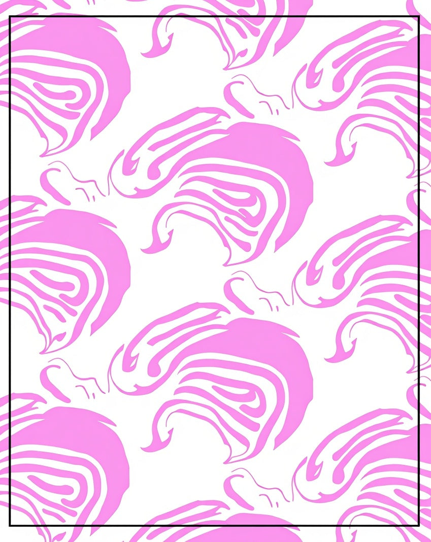 Pink Abstract Swirls Pattern Rug