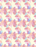 Soft Color Abstract Floral Pattern Rug