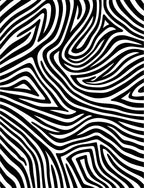 Bold Black White Animal Print Rug
