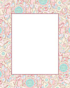 Whimsical Abstract Floral Pattern Design Rug
