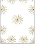 Golden Starburst Pattern Design Rug