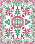Vintage Floral Swirl Pattern Rug