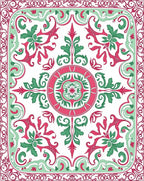 Vintage Floral Swirl Pattern Rug