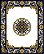 Grand Floral Leaf Border Design Rug