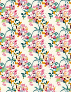 Artistic Blooming Floral Pattern Rug