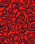 Bold Abstract Swirl Pattern Rug