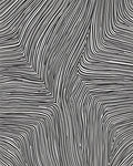 Abstract Black White Striped Wave Rug