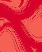 Fierce Red Strokes Abstract Design Rug