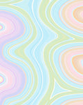 Soft Pastel Swirl Abstract Pattern Rug