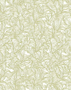 Golden Leaf Vein Pattern Rug
