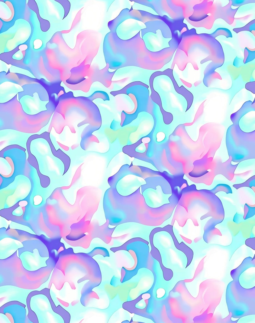 Iridescent Abstract Blend Design Rug