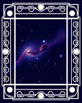 Celestial Nebula Art Deco Rug