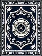 Classic Mandala Geometric Paisley Rug