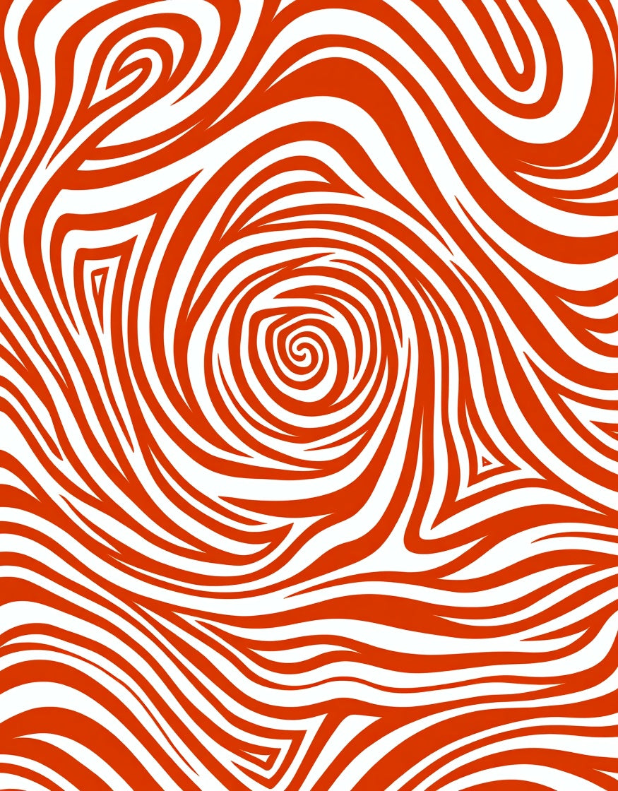 Abstract Swirl Stripe Design Rug