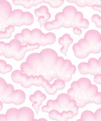 Pink Cute Cloud Pattern Rug