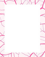 Pink Cracked Abstract Pattern Rug