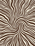 Abstract Swirl Zebra Pattern Rug