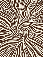 Abstract Swirl Zebra Pattern Rug