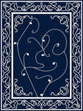 Abstract Swirl Vine Pattern Rug