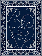 Abstract Swirl Vine Pattern Rug