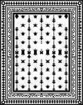 Tribal Tree Star Pattern Runner Rug