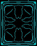 Cyberpunk Neon Circuit Pattern Rug