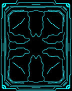 Cyberpunk Neon Circuit Pattern Rug