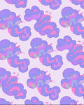 Pastel Swirls Organic Pattern Rug