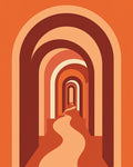 Archway Pathway Warm Tone Rug